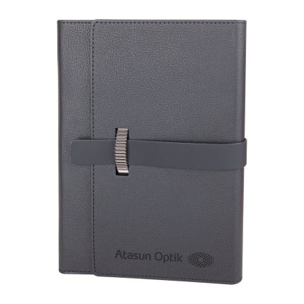 DEMİRTEPE SİYAH TARİHSİZ ORGANİZER DEFTER (17x22CM)